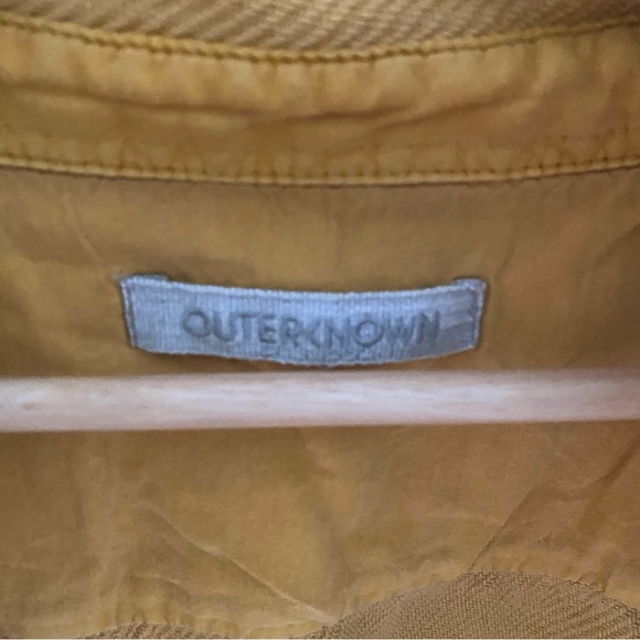 Outerknown Chroma Blanket Shirt Clay Butter Yellow Size Medium Shacket Organic - Picture 3 of 6